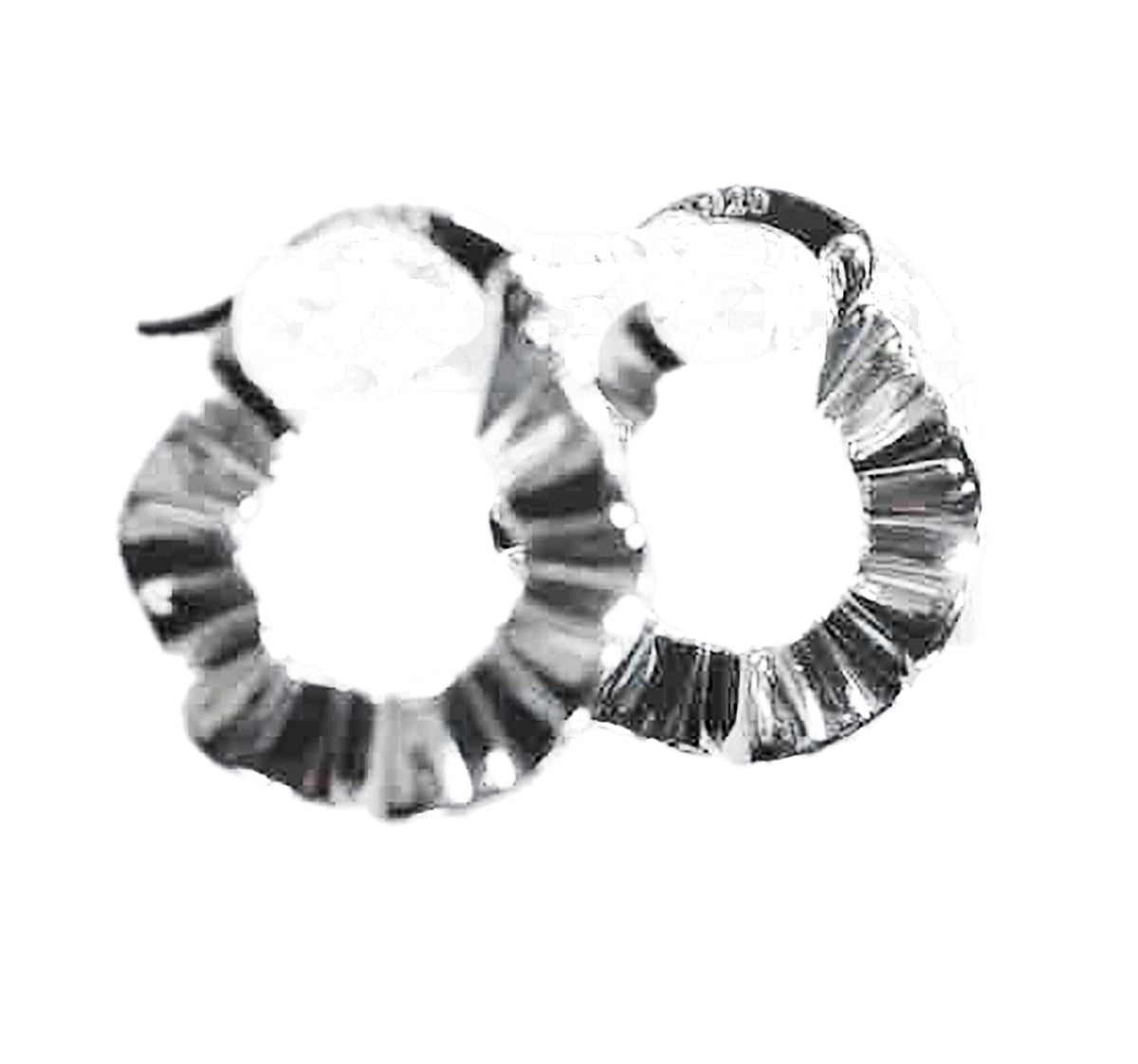 Timeless 17.5mm Hammered Sterling Silver Hoop Earrings – Elegant, Lightweight &amp; Hypoallergenic Hoops for Everyday Chic