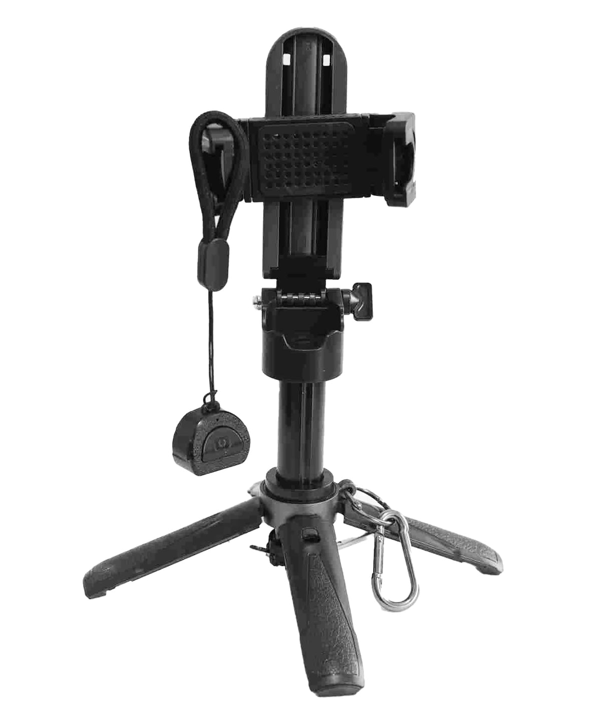 Mini Bluetooth Foldable Tripod Stand with Detachable Selfie Remote – Adjustable Aluminum & ABS Phone Holder, Extendable 4.5" to 15"