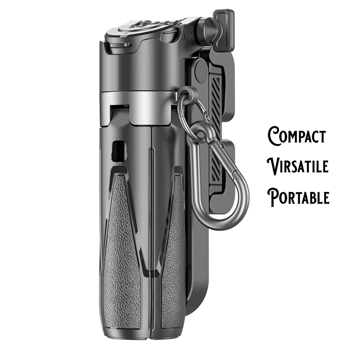 Mini Bluetooth Foldable Tripod Stand with Detachable Selfie Remote – Adjustable Aluminum & ABS Phone Holder, Extendable 4.5" to 15"