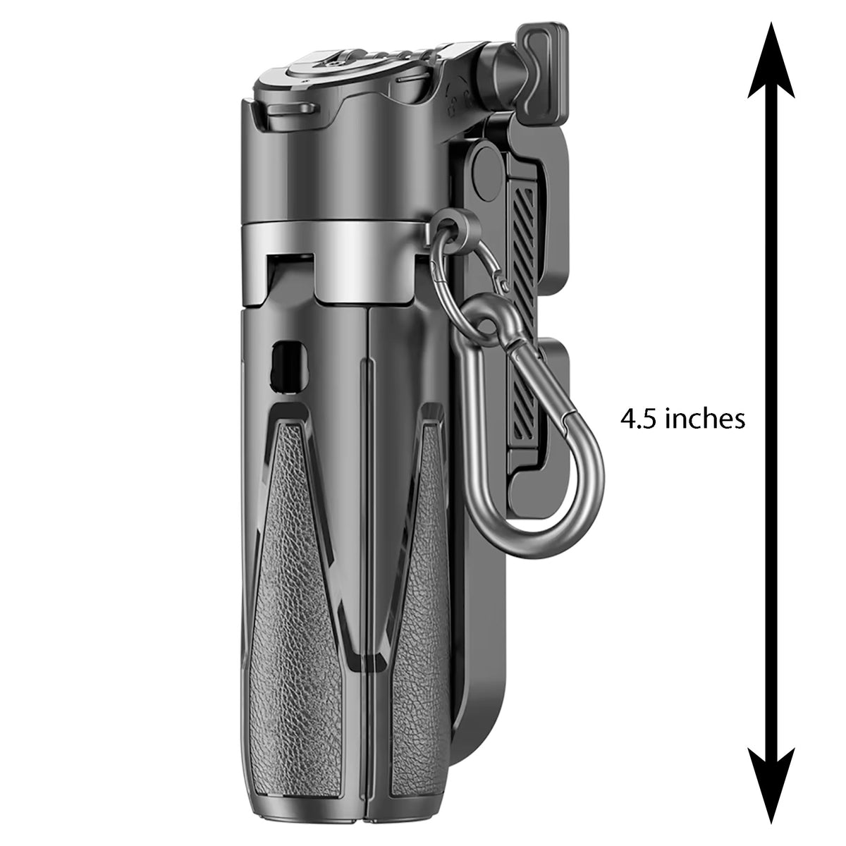 Mini Bluetooth Foldable Tripod Stand with Detachable Selfie Remote – Adjustable Aluminum & ABS Phone Holder, Extendable 4.5" to 15"