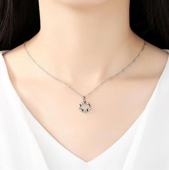 Elegant Sterling Silver Pendant With CZ Heart