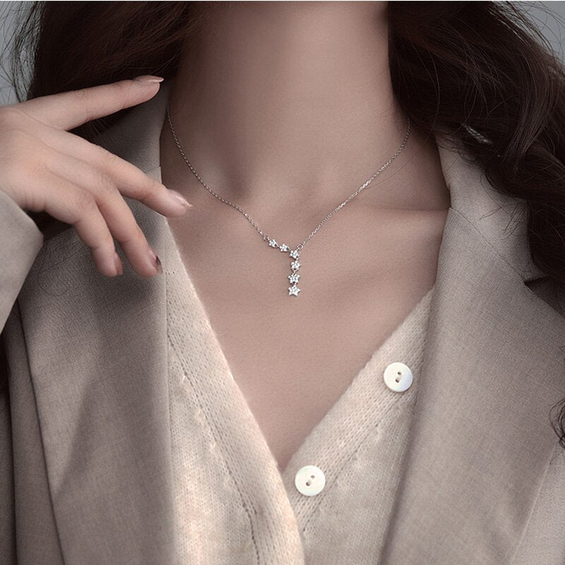 Elegant Sterling Silver Rhodium Finish Pendant
