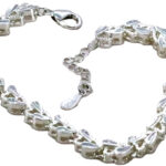 Elegant Sterling Silver Geometric Bracelet