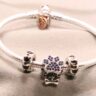 Elegant Sterling Silver Animal Charm Bracelet with Sparkling CZ Accents