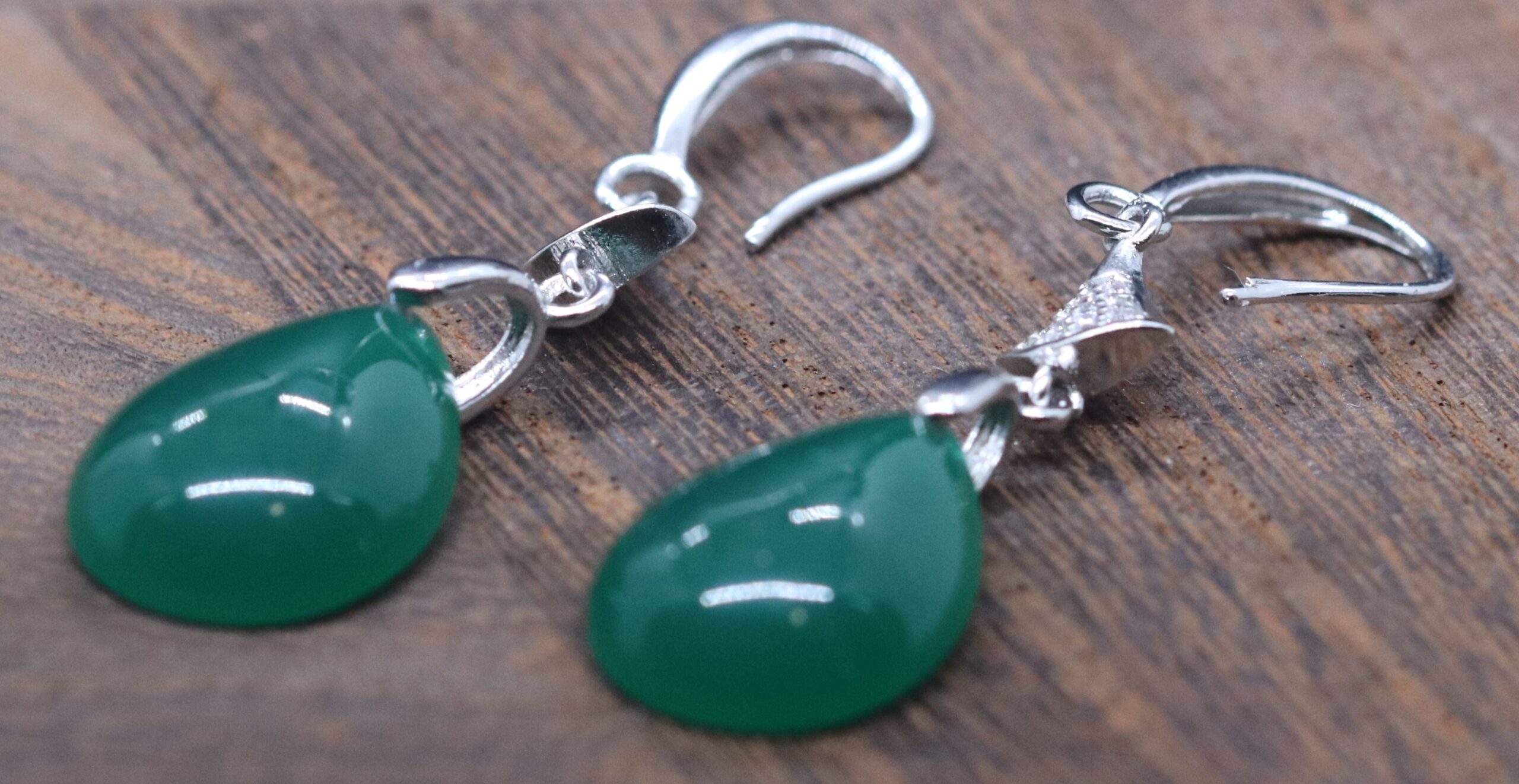 CZ & Gemstone Earrings