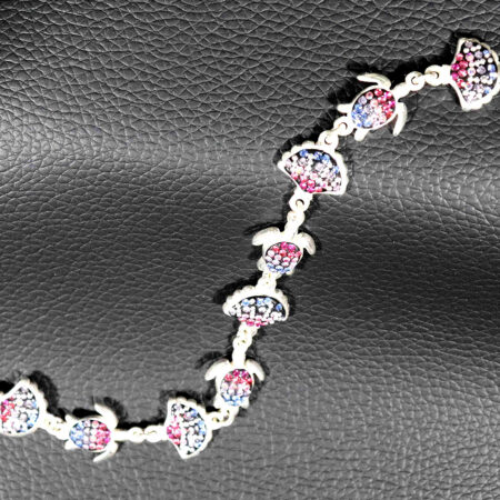 Radiant Spectrum and Rainbow Brilliance Sterling Silver Harmony Bracelet