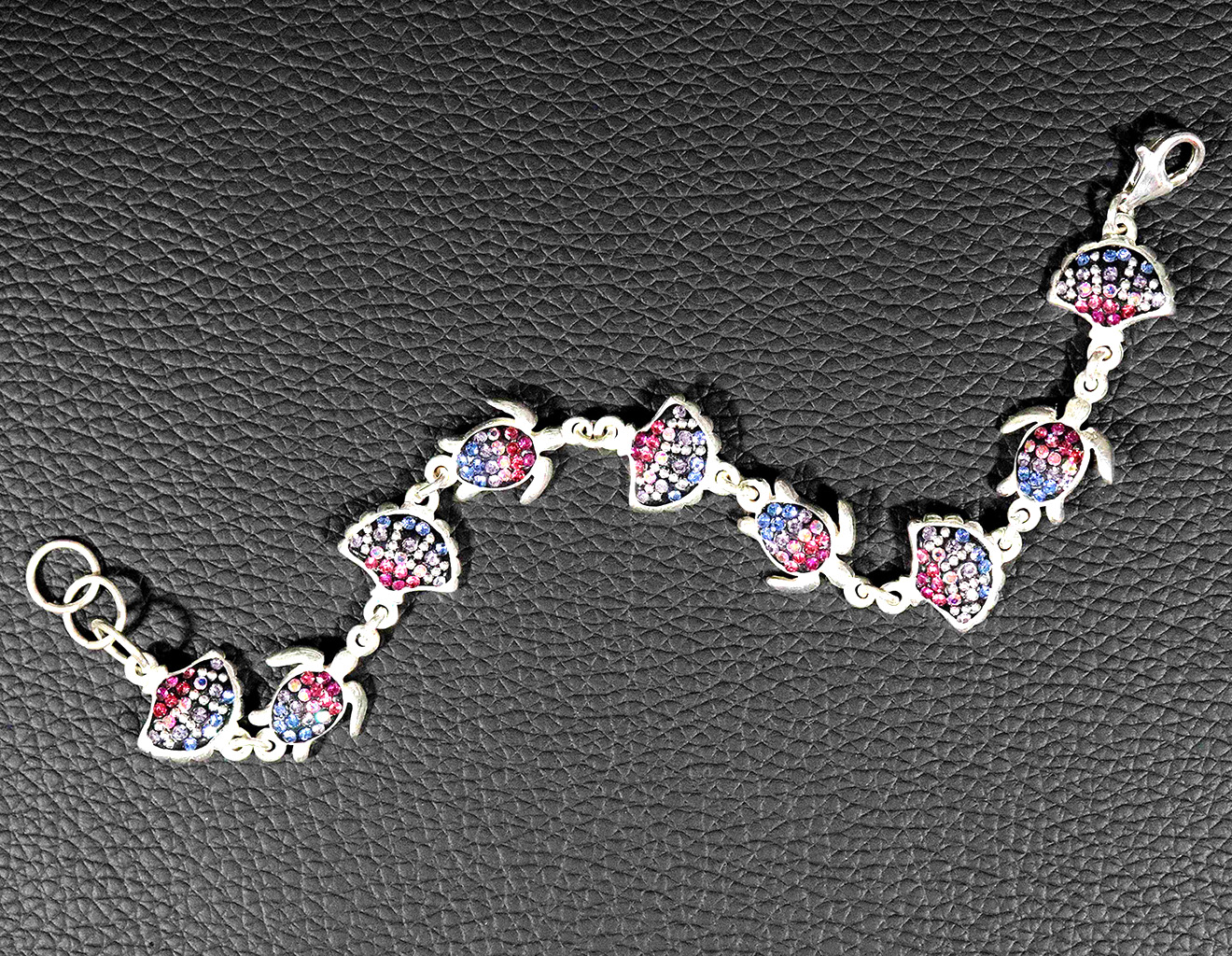 Radiant Spectrum and Rainbow Brilliance Sterling Silver Harmony Bracelet. 925ijewel.com