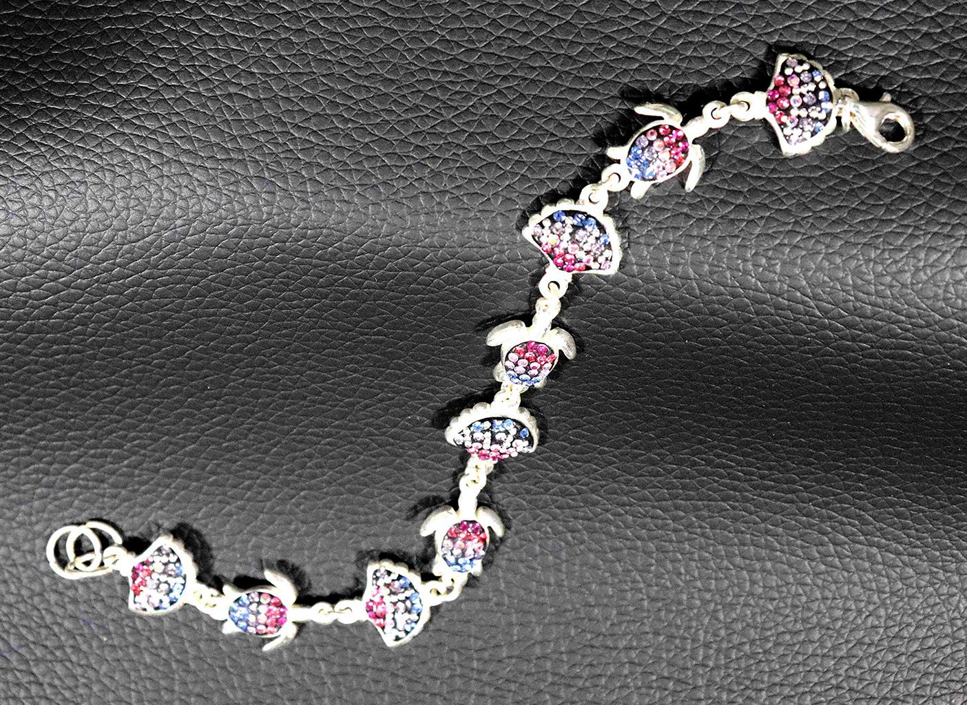 Radiant Spectrum and Rainbow Brilliance Sterling Silver Harmony Bracelet. 925ijewel.com