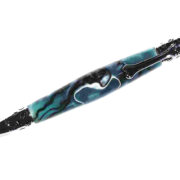 Handcrafted Blue-Black Acrylic Dog Theme Click Pen-Made in USA