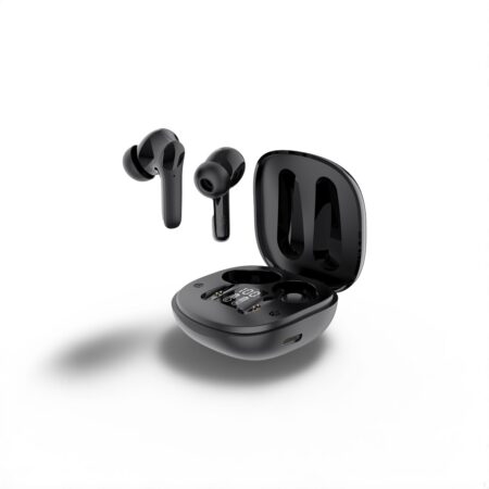 Bluetooth 5.3 Wireless Headset with Real-Time Language Translator – HiFi Sound, Lightweight, Black & White Options