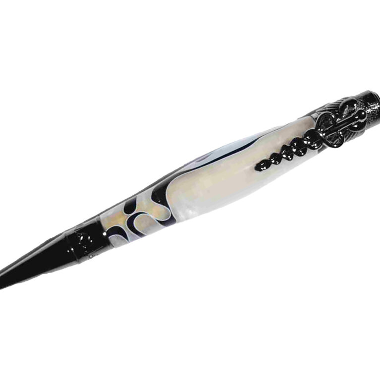 Handcrafted Medical Theme Pen White/Black 925ijewel.com