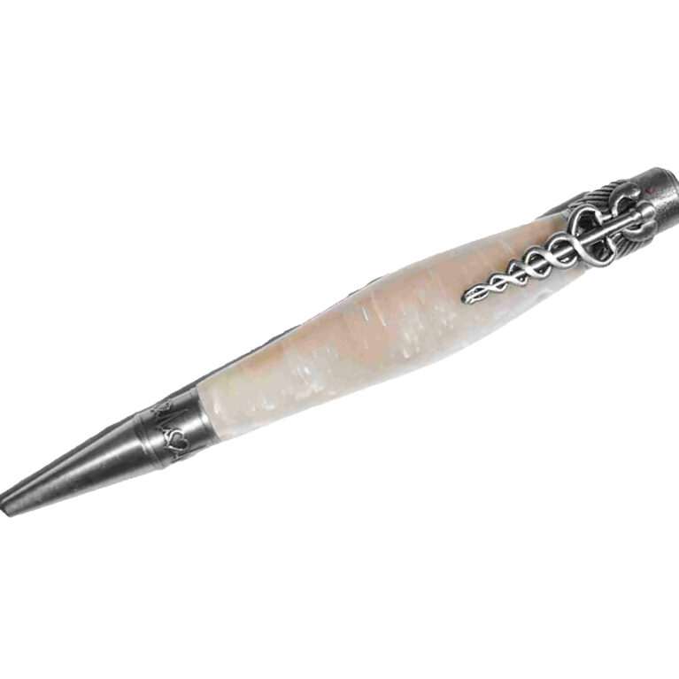 Handcrafted Medical Theme Opal White Pen