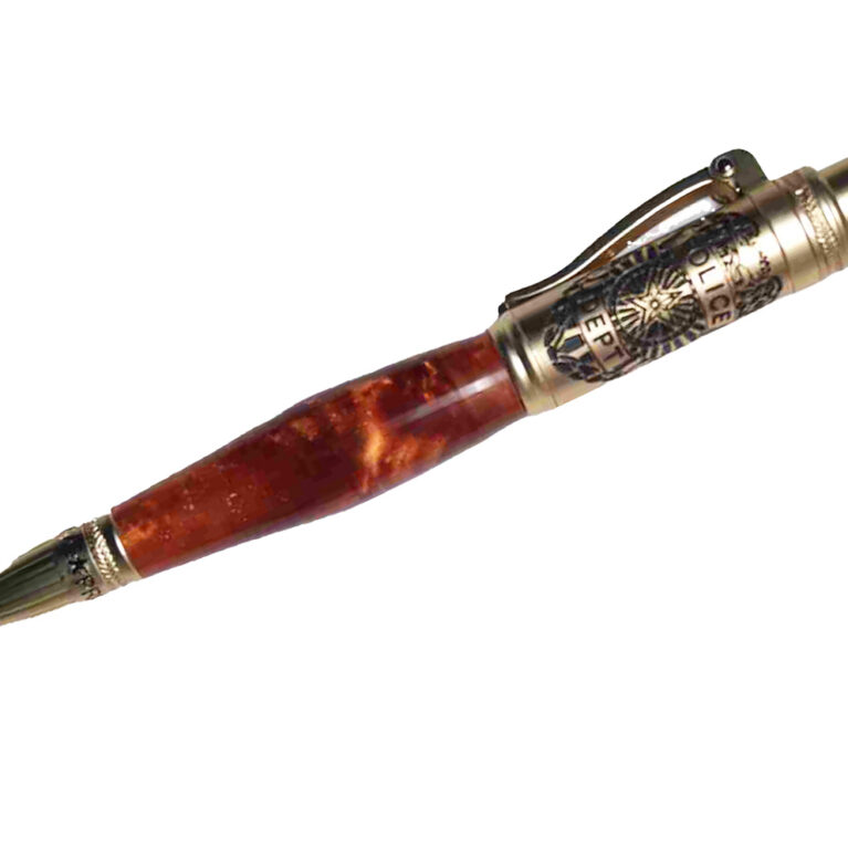 Handcrafted Police Theme Pen Copper Color 925ijewel.com