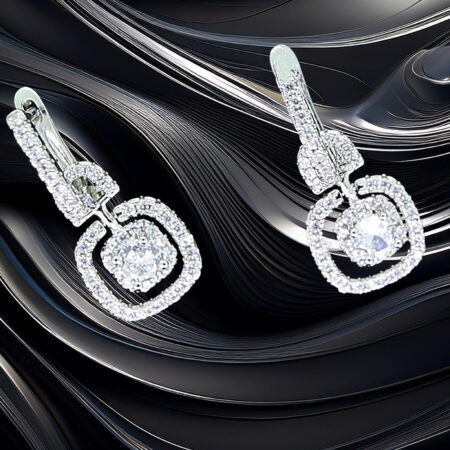 Sterling Silver Dangle Earrings 925ijewel.com