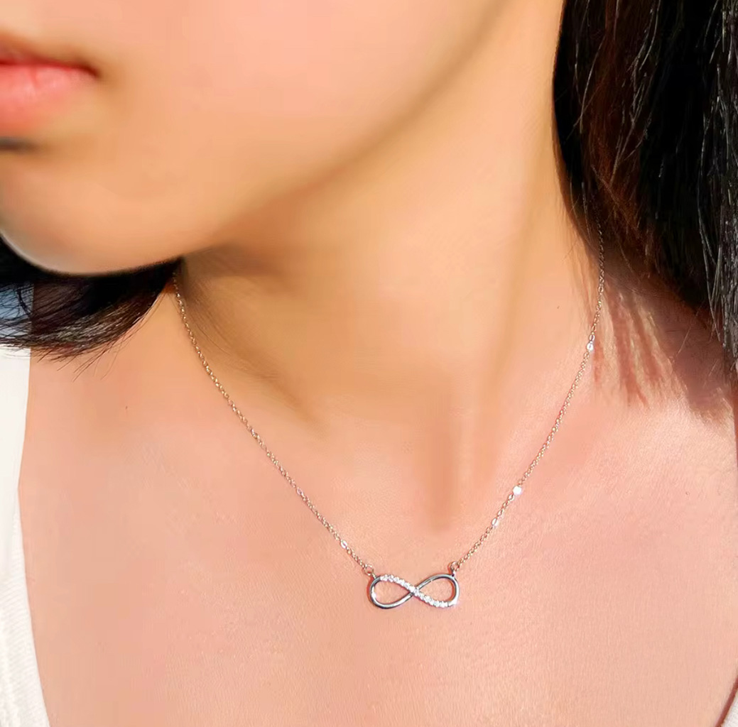 Forever Love Sparkle Set – Sterling Silver Necklace, Bracelet and Earrings. 925ijewel.com