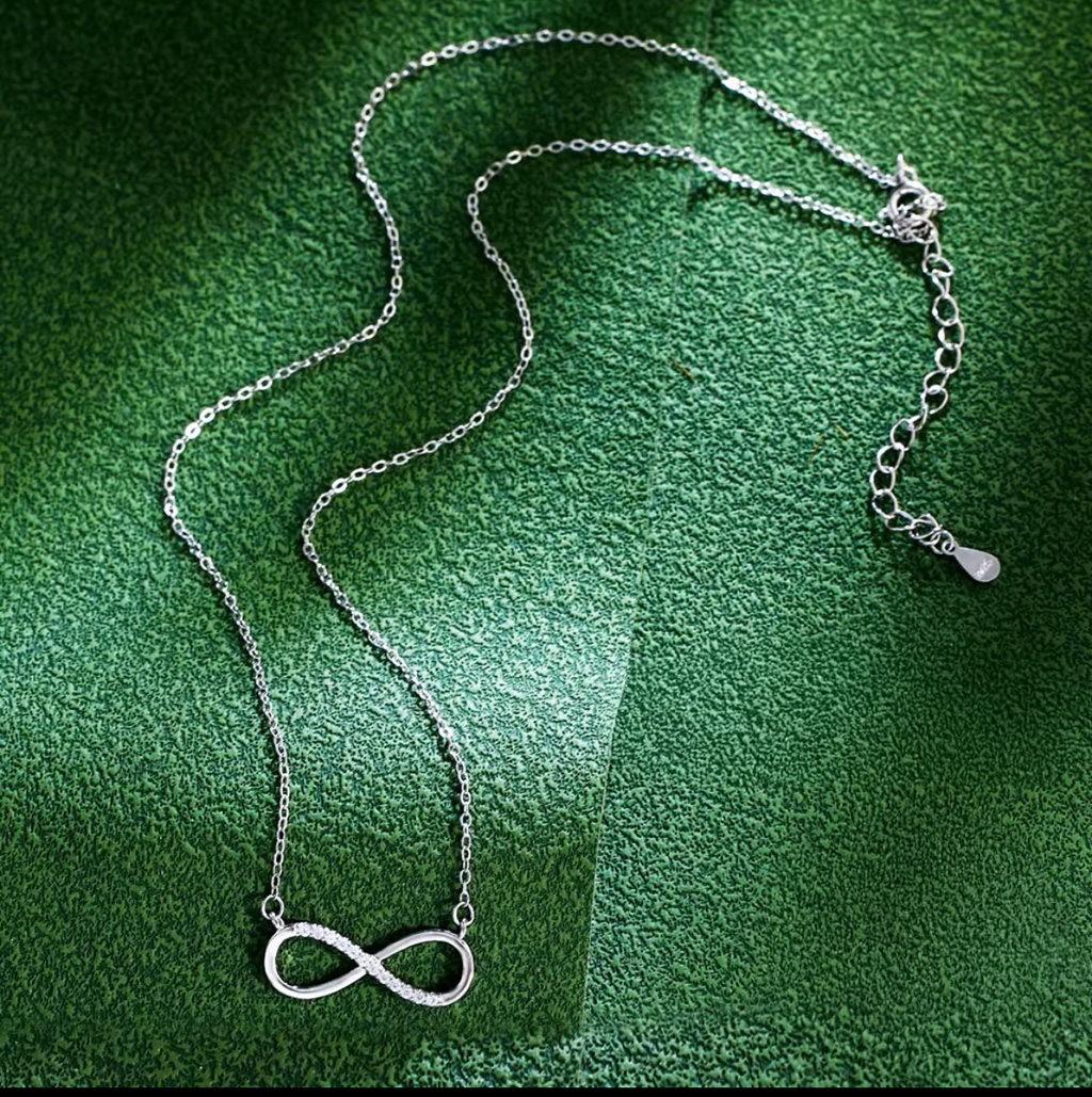 Forever Love Sparkle Set – Sterling Silver Necklace, Bracelet and Earrings. 925ijewel.com