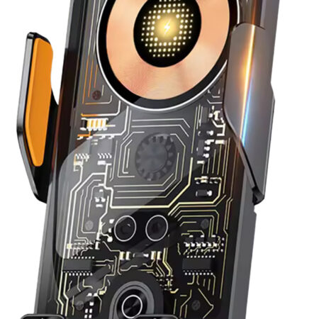 Hi-Tech Wireless Infrared Auto Clamp Car Charger – Fast Qi Charging, Smart Sensor 925ijewel.com