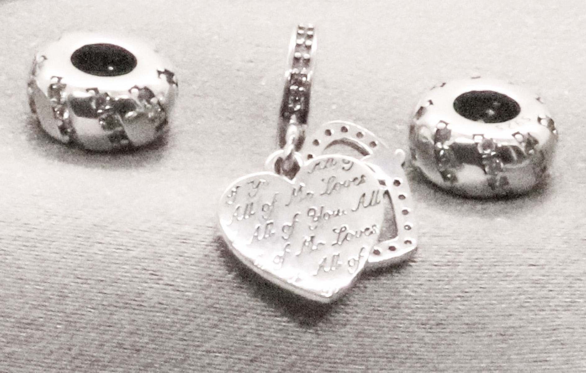Endless Love Sterling Silver O Pendant Necklace with Mom and CZ Bead Charms. 925ijewel.com