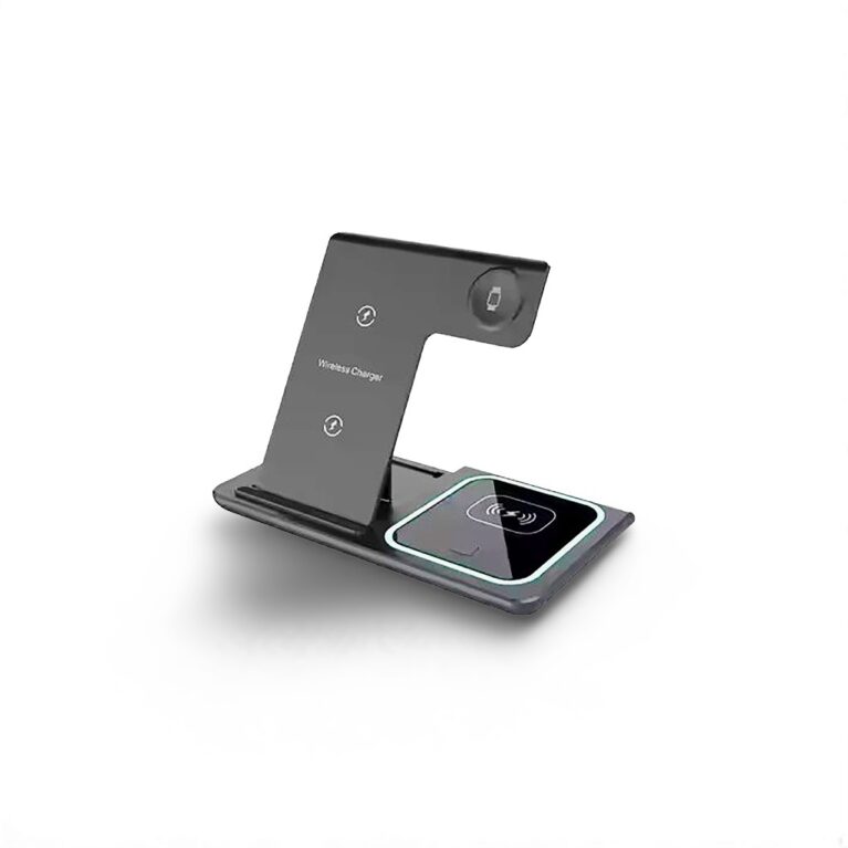 3-in-1 Foldable Wireless Fast Charging Station for Phone, Smartwatch and Headset