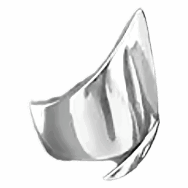 Silver Veil – Irregular V-Shaped Adjustable Ring for Her