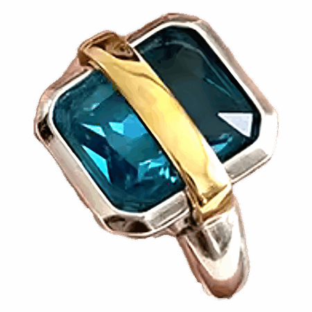Wrapped in You Sterling Silver Two-Tone Sapphire Blue Adjustable Ring
