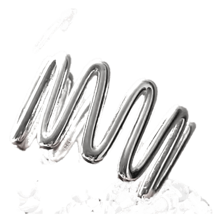 Waves of the Heart – Modern Sterling Silver Zigzag Ring