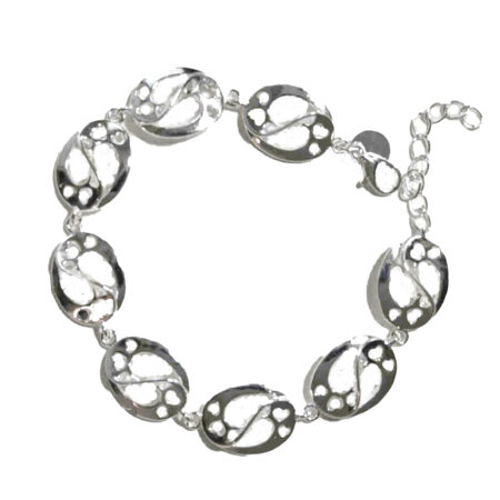 Hearts in Harmony Sterling Silver Link Bracelet –Timeless Love. 925ijewel.com